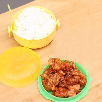 

10pcs/lot Safe Children Hamburger Bento Food Storage Box Food Container Storage with Fork Dinner Set