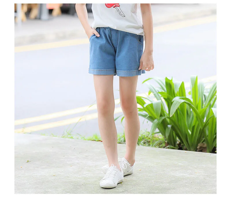 Summer 2019 Children Denim Shorts For Baby Big Girls Pants Toddler Girl Jean Shorts Kids Solid Mid Waist Pant Teenager Clothes (10).jpg