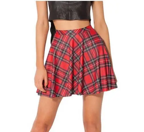 

British Preppy Style Women Skirt Fashion Plaid Slim Short Skirt Female Vintage Casual Pleated Skirt High Quality S M L