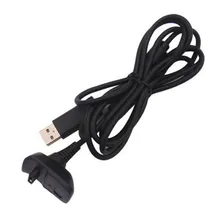 Черный 2 в 1 беспроводной контроллер Игры и зарядное устройство USB кабель для Microsoft Xbox 360