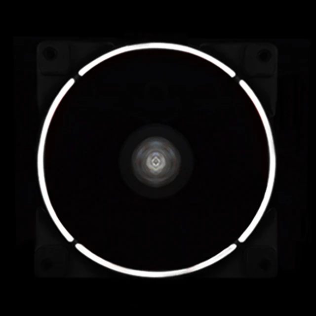 Special Offers New Monochrome White LED Computer Components Chassis Fan Transparent Desktop Computer Host Cooling fan silent Fans Cooling 12cm