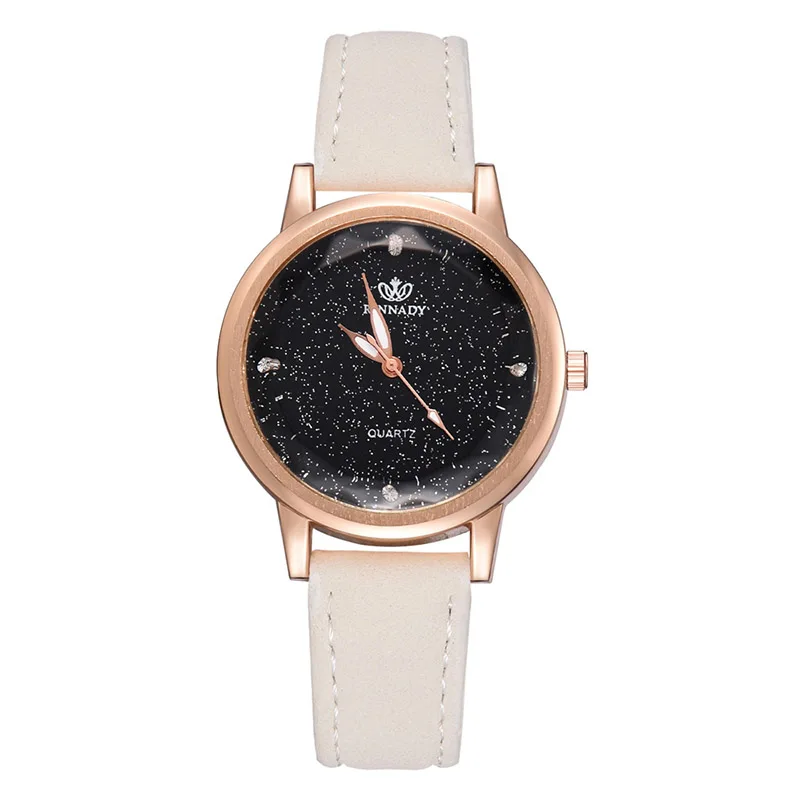 

luxurious Watches Ladies leather Starry Sky Clock Fashion Diamond Female Quartz Wristwatches relogio feminino zegarek damski