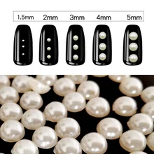 Жемчужные стразы, украшения для ногтей, Новое поступление, жемчужины для ногтей Акриловые материалы для маникюра, 3D акриловые украшения для ногтей, Nailart ZJ1165