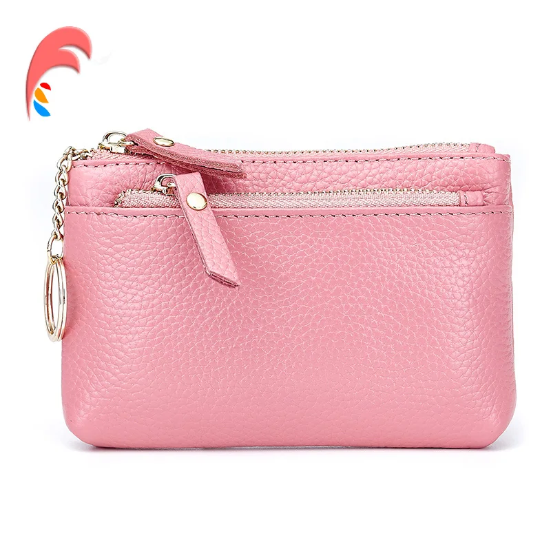 

Genuine Leather Car Key Wallets Women Key Holder Housekeeper Keys Organizer Men Keychain Zipper Key Case Pouch Coin Purse holder