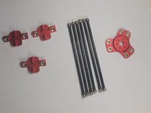Horizon Elephant Reprap Delta Rostock mini Kossel 3d printer aluminum magnetic effector carriage 300mm carbon Diagonal push rods