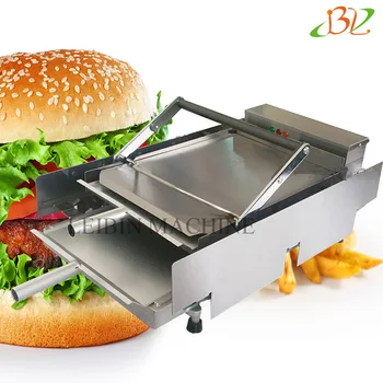 

Commercial Double Baking Hamburger Machine Burger Baking Machine Burger Heating Machine Bread Toaster