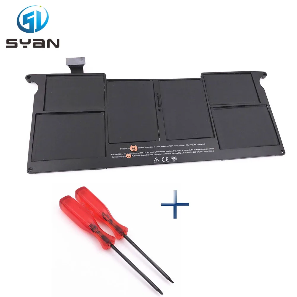

A1375 battery for Macbook Air 11.6'' laptop A1370 Battery MC506 MC507L 2010 year