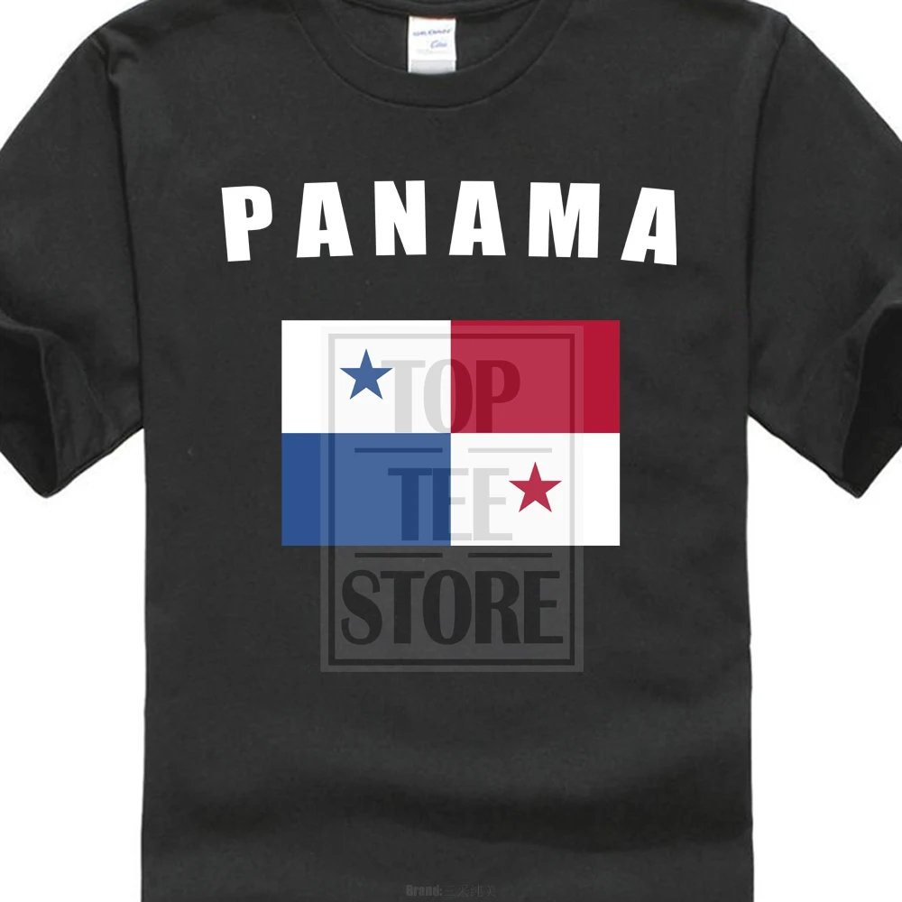 Panama Flag Panama Footballer Fan T Shirt Sleeve T Shirt Summer Men Tee ...