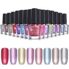 Зеркальный лак для ногтей металлик Цвет насыщенный Серебряный цвет лак для ногтей великолепный эффект лак для ногтей УФ светодиодный Великолепный Обнаженная серия ногтей