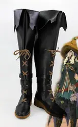 Final Fantasy XIV черный маг ботинки для костюмированной вечеринки обувь костюм аксессуары Хэллоуин вечерние сапоги для взрослых женская обувь