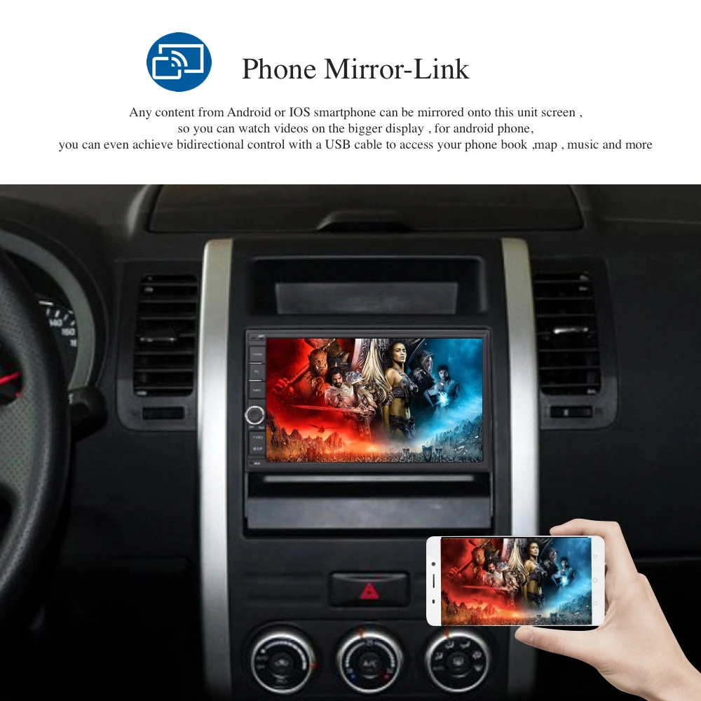 Excellent 2 DIN Android 8.1 Auto Radio 7" Universal Car Multimedia Player GPS Stereo Audio Head Unit Support DAB DVR OBD WIFI 4G BT NO DVD 3 Excellent 2 DIN Android 8.1 Auto Radio 7" Universal Car Multimedia Player GPS Stereo Audio Head Unit Support DAB DVR OBD WIFI 4G BT NO DVD 3