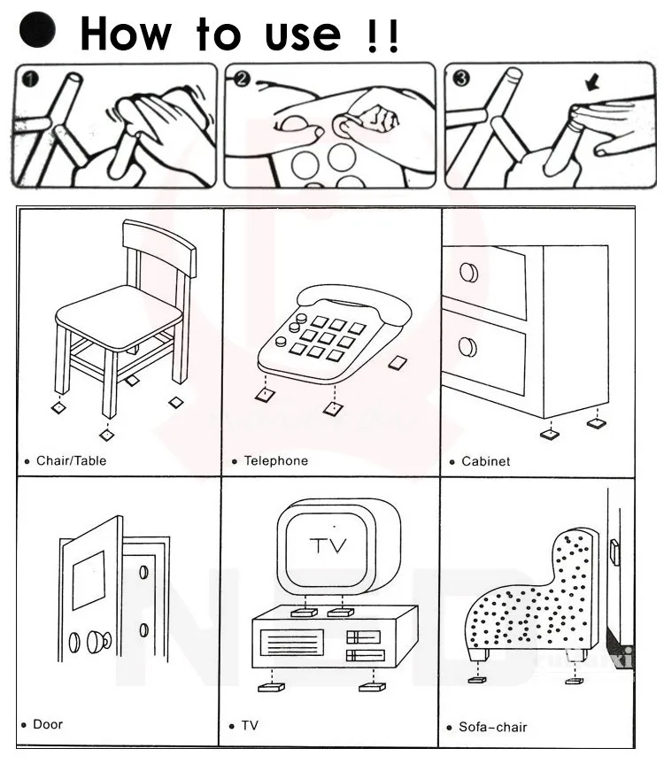 NAIERDI 1-24 шт Self самоклеящаяся фурнитура ножка ноги Ковер войлочные прокладки Нескользящие коврик бампер демпфер для стула настольный