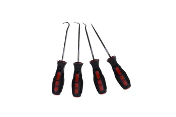 

ZLinKJ 4Pcs Extra Long Hook And Pick Car Automotive Set Seal Remover Craft Hobby Tool Straight/Offset/90 Degree/O-Ring Hook Pick