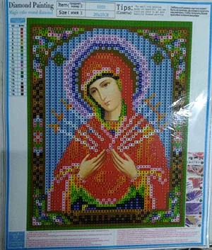 Подарок на год DIY 5D алмазная вышивка религиозные иконы кристальная круглая алмазная живопись религиозный портрет вышивка крестиком рукоделие