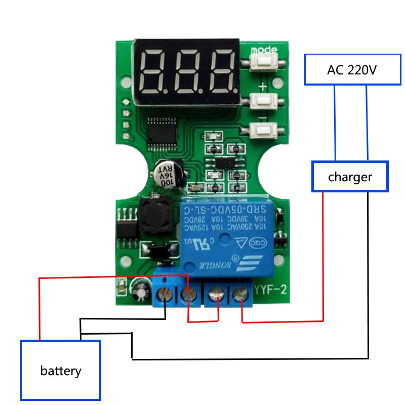 Модуль обнаружения напряжения/автомобильный аккумулятор для защиты от низкого напряжения/реле цепи измерения заряда и разряда мониторинга