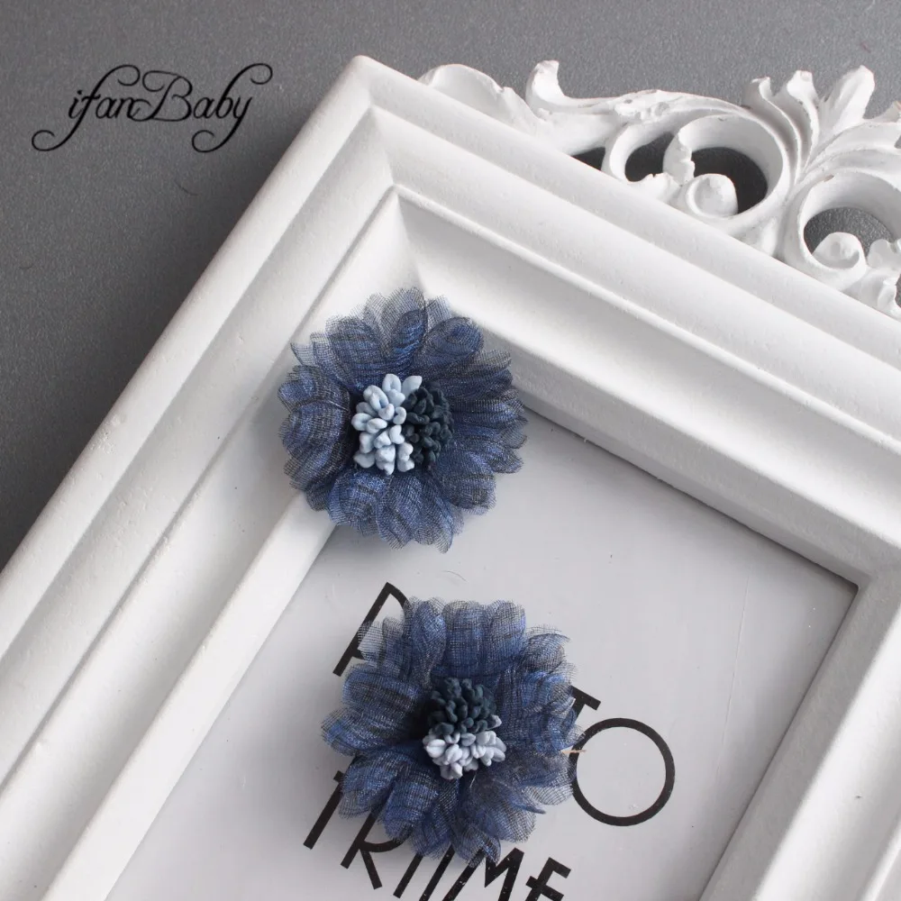 Organza blossom hair flower 7