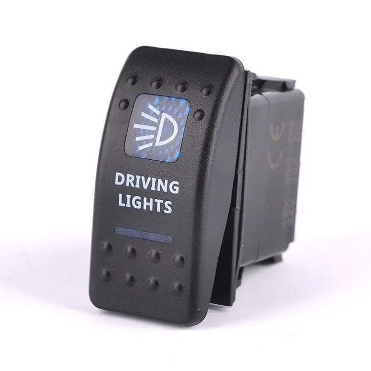 1004 S Marine Boat Car DRIVING LIGHTS Blue Led Light waterproof Rocker