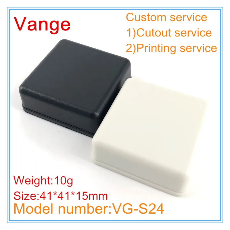 

10pcs/lot molding case injected IP54 ABS plastic instrument box for electronic project 41*41*15mm