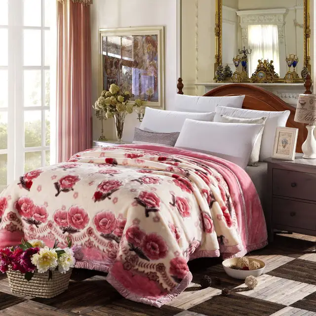 The best product in the winter comfortable Super soft blanket Chinese style Thickened warm