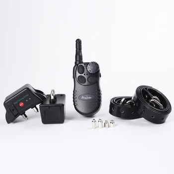 

Train UP to 2 Dogs Electronic anti-bark dog training shock collar with 500m Remote control Dog trainers waterproof