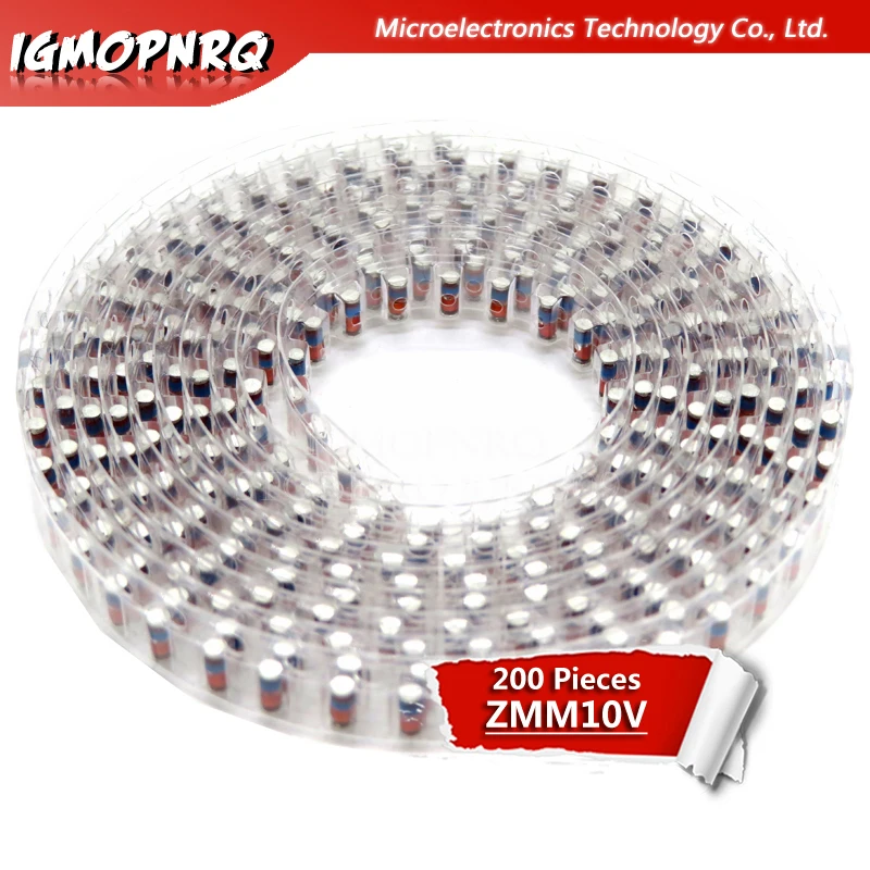 200PCS ZMM 10V LL34 SMD Zener diode package 1/2W 0.5w Chip | Электронные компоненты и принадлежности