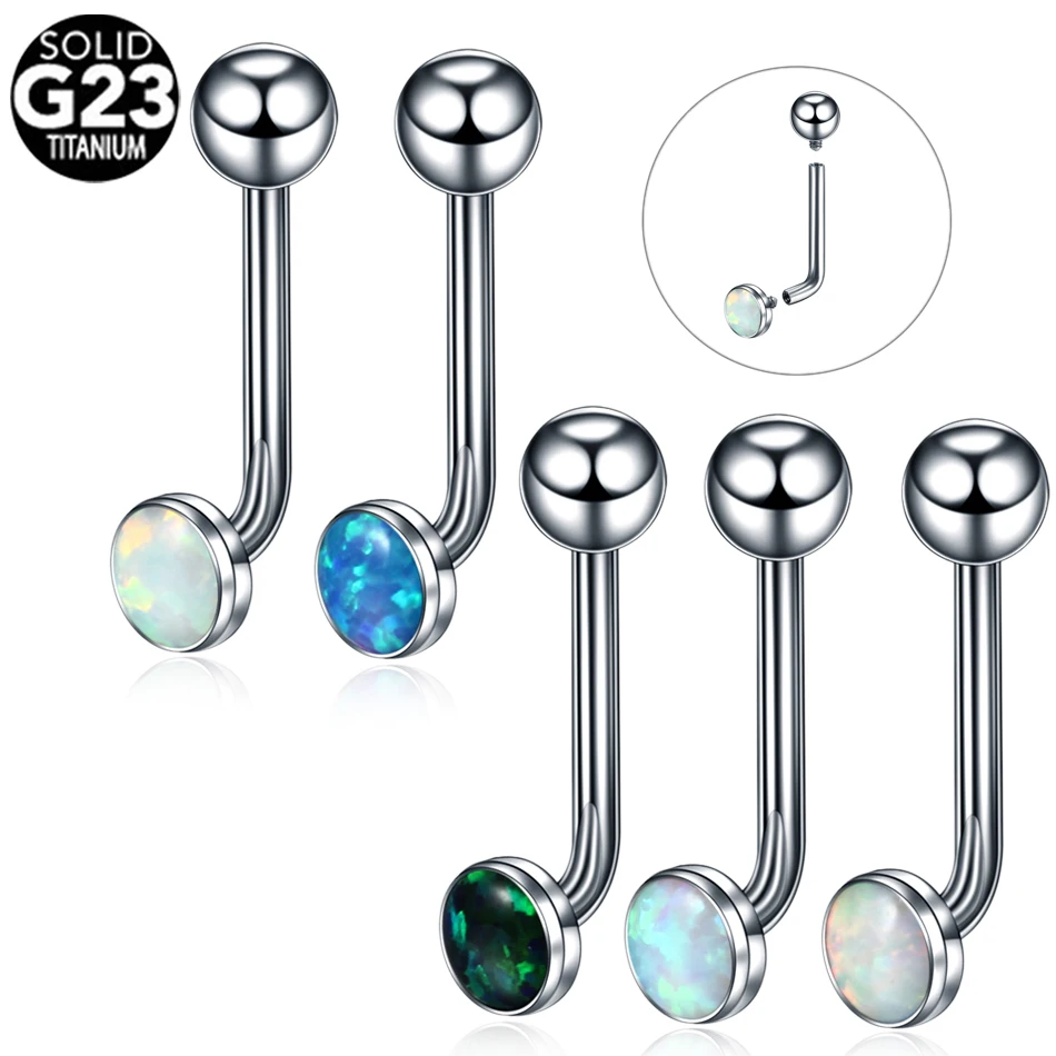 Titanium Christina Vertical Hood Piercings Flower Lip Rings Opal Sexy Lip Piercings VCH Eyebrow Jewelry 1PC,piercing jewelry,body piercing earrings,ear piercing jewelry,metal jewelry,body piercing jewelry,body jewelry