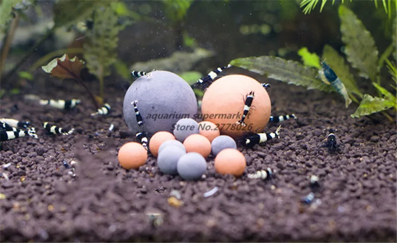 

Crystal Red Bee Shrimp Pot Tourmaline Mineral Ball Water Purification Filter Live Hydroponic Bacteria