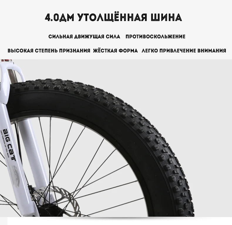 Sale 27 speed Powerful 4.0 inch Fat Tire electric Mountain Bike 36V 10AH 300W eBike downhill Bicycle  free shipping 8