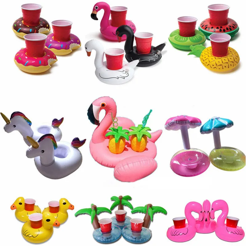 

Bar Coasters Inflatable Cup Holder Swimming Pool Supplies Wedding Party Decoration Drink Holders Beach Accessories 1Pc