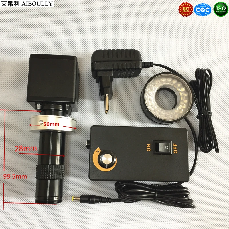 

Machine vision detection zoom lens Large area monitoring microelectronics With LED light VGA camera Multi-function processing