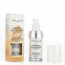 TLM основа Волшебная меняющая цвет основа контроль маслом Жидкая Основа макияжа Увлажняющий стойкий консилер крем TSLM1