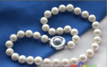 

Free shipping@@@@@ NATURAL 17" 12mm WHITE ROUND FRESHWATER PEARL NECKLACE MABE