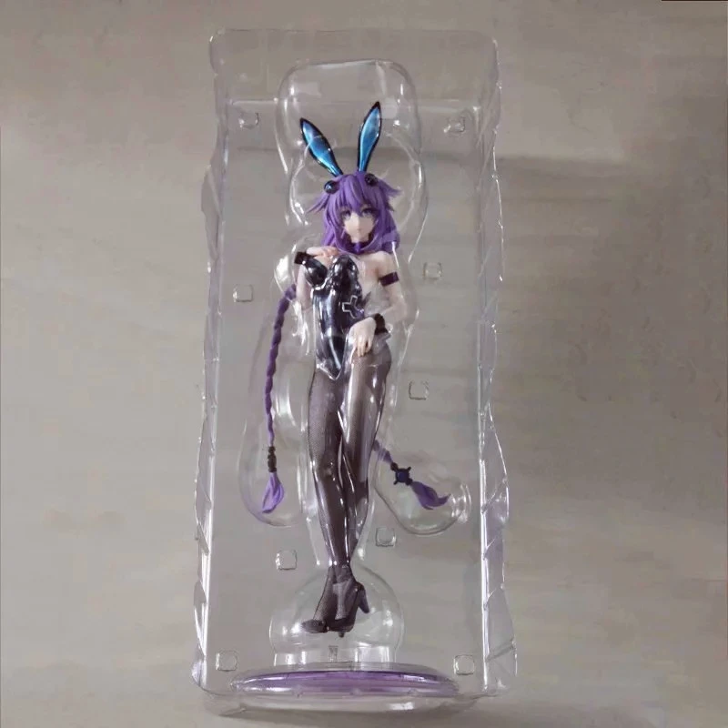 43 см для ухода за ребенком для мам Hyperdimension Neptunia аниме Рисунок; Пурпурное сердце, черное сердце фигурку с изображением кролика «Банни»; Ver Комплект Игрушка Sexy Dolls с коробкой F314