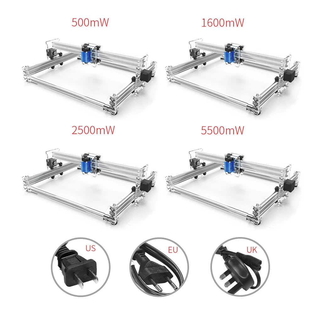 EleksMaker абсолютно EleksLaser A3 Pro 500 МВт настольный USB лазерный гравировальный станок для резьбы гравировальный станок DIY лазерный принтер