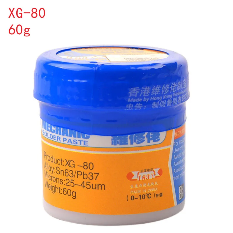 Soldering Paste Flux XG-80 XG-50 XG-30 XG-Z40 Solder Tin Sn63/Pb67 For Hakko 936 TS100 Soldering Iron Circuit Board Repair Tool