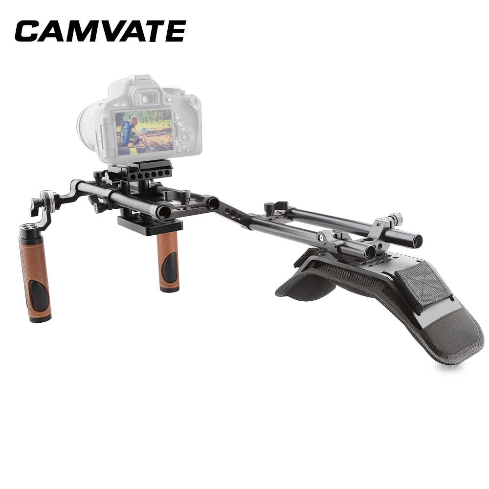 CAMVATE Camera Shoulder Rig With Foam Shoulder Pad