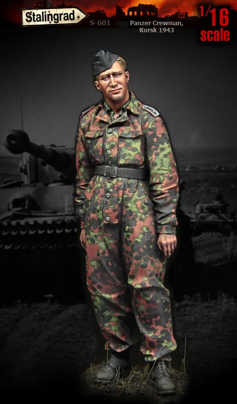 

1/16 Scale Unpainted Resin Figure Panzer crewman collection figure