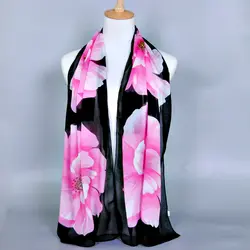 Новый легкий и тонкий модный Baitao Модный этнический Ветер Печать большой цветок хит продаж шифоновые шали с рисунком шарф XQ01