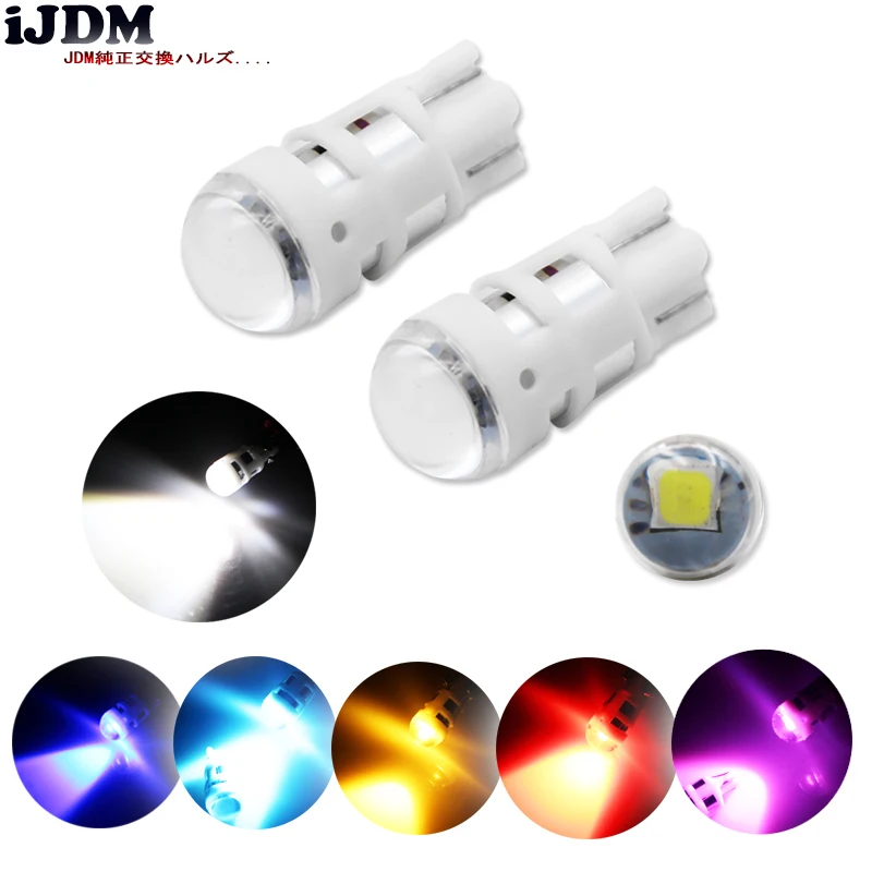 

6000K Xenon White T10 168 194 2825 W5W LED Bulbs For License Plate Lights, also Parking Position Lights, Interior Lights