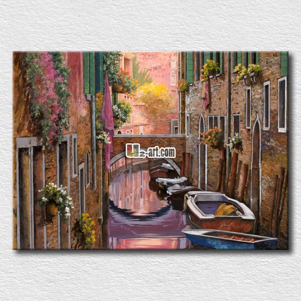 

Paintings gift for friends italy landscape oil painting printed on canvas pictures for living room decoration