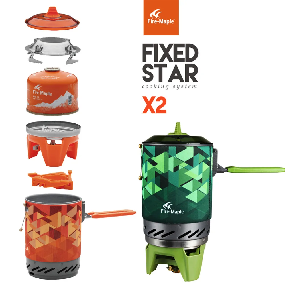De arce de fuego al aire libre Personal sistema de cocina senderismo Camping OvenPortable mejor propano quemador de la estufa de Gas de FMS-X2 olla - 1