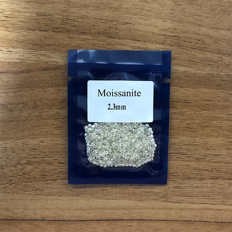 0.9mm a 2.9mm Feita pela Sic 0.5ct ij Cor Branca Tamanho Pequeno Moissanite Sintética Forma Redonda Pedra Solta