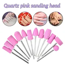 Кварцевый Шлифовальная головка розовая полировальная головка набор шлифовальных головок Полировочная головка для ногтей 12/набор розовых шлифовальных машин для ногтей
