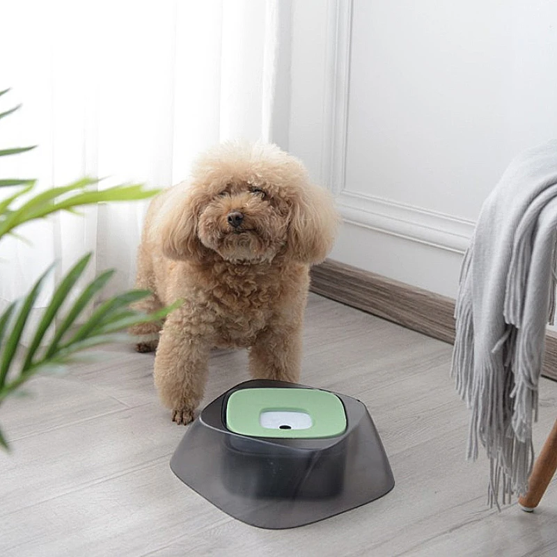 

Dog Water Dispenser Pet Drinking Water Bowl Creative Matte Splash-proof Non-wet Mouth Dog Buoyancy Bowl Dog Food Drop Shipping