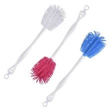 Креативная щетка для бутылок, уникальный дизайн для детских бутылок, Очищающий силиконовый инструмент для очистки кухни, очиститель для мытья, бренд