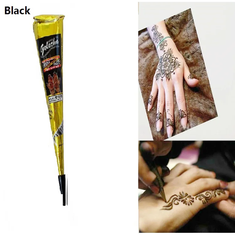1pcs black henna tattoo paste face painting henna body paint 1pcs black henna tattoo paste face painting henna body paint