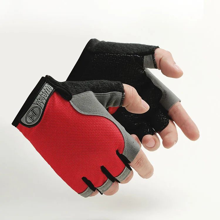 قفازات ركوب الدراجات المضادة للانزلاق الرجال النساء نصف اصبع قفازات تنفس الصيف الرياضية قفازات جل MTB الدراجة دراجة قفاز