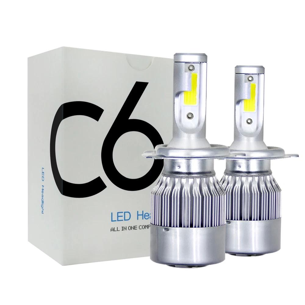 Muxall 2 шт. 72 Вт 8000LM светодиодный автомобильный головной светильник H4 H7 Led H1 H11
