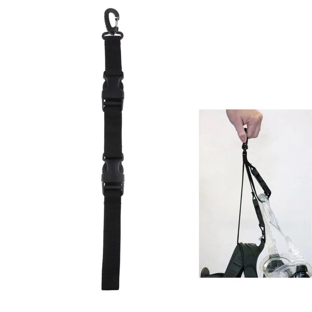 Scuba Diving Fin Mask Keeper Strap Holder & Quick Release Buckle Swivel Clip Underwater Sports Accessories Portable & Durable