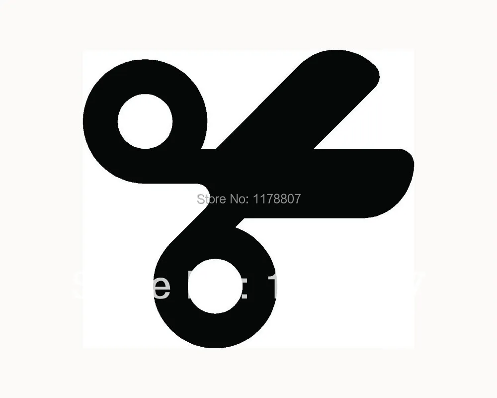 Wholesale SCISSORS Icon Sticker Car for Decal Window Vinyl Cute Cut
